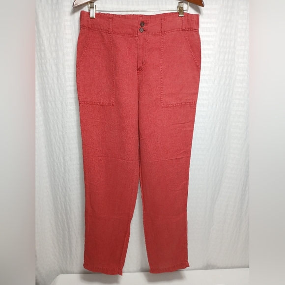 C&C California Linen/ Lyocell Straight Leg Pants. Size M - Picture 1 of 7